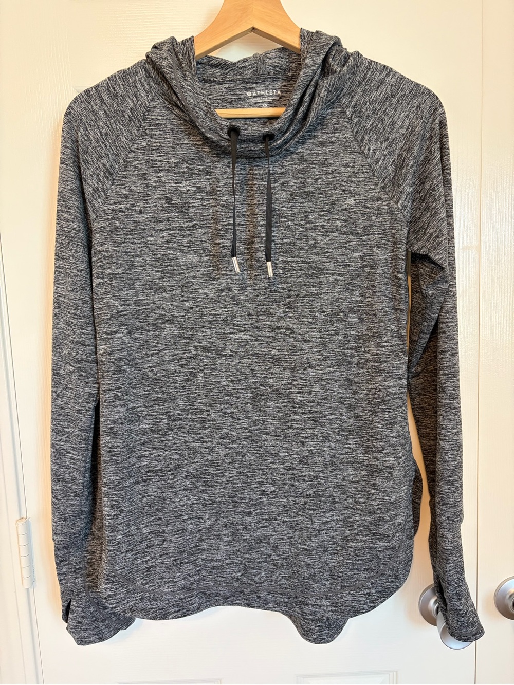 Athleta women’s Gray Marled hoodie size XS